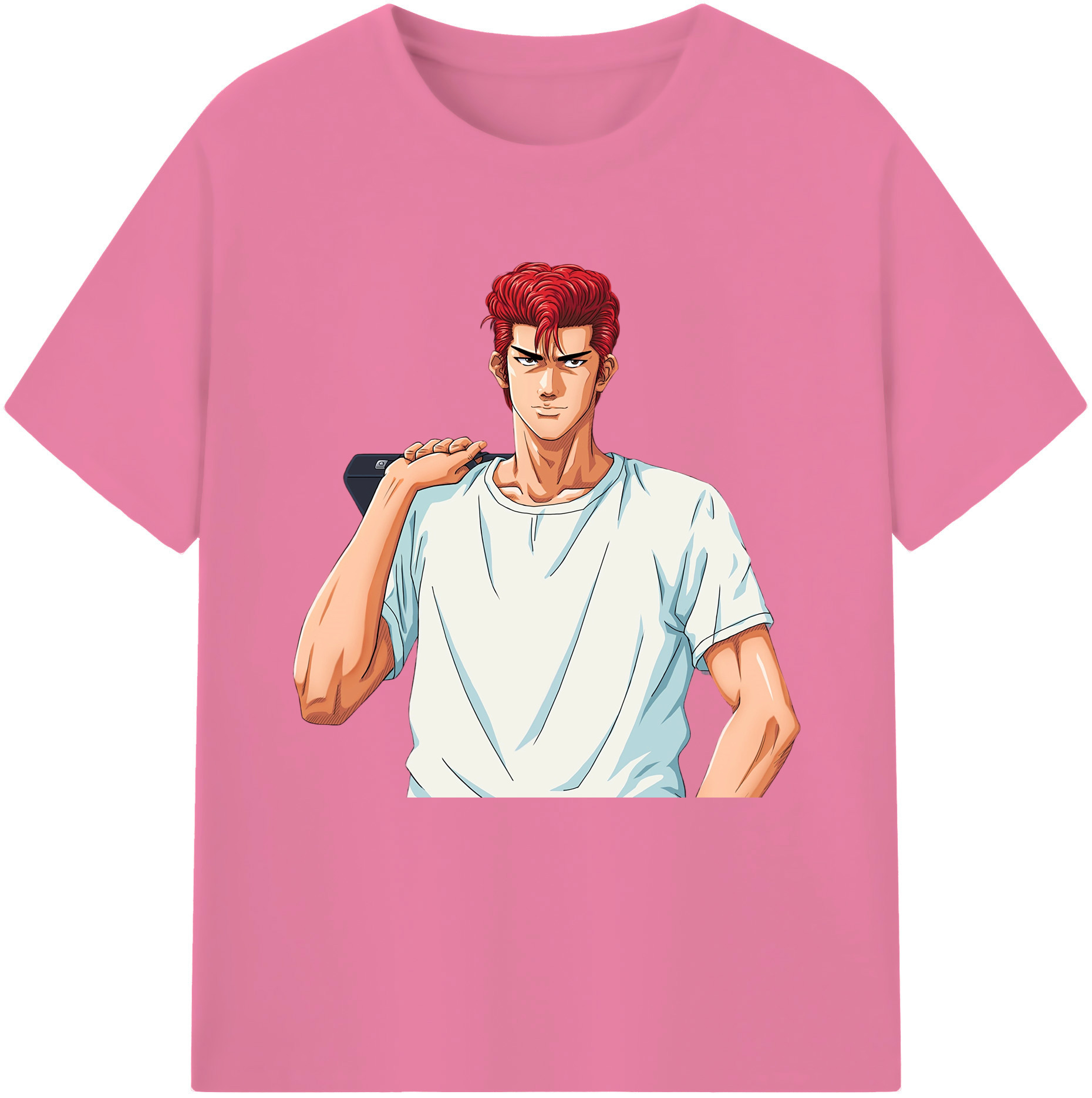 SLAM DUNK／スラムダンク 綿100％半袖Tシャツ（フロントプリント）